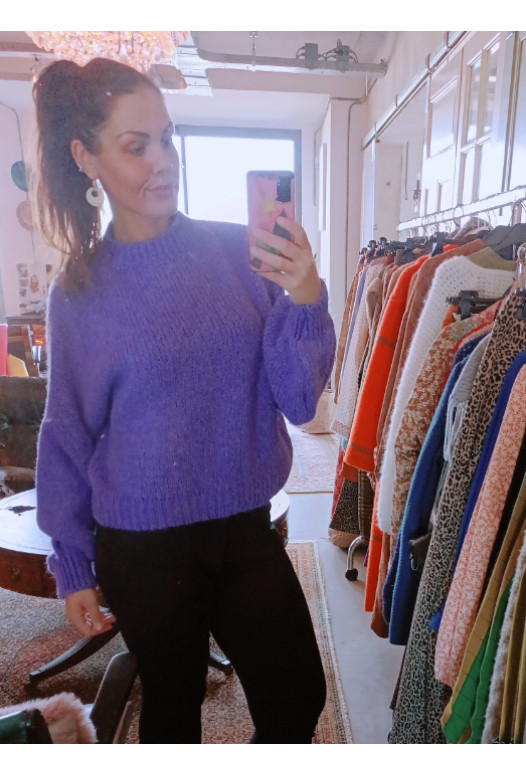 Johanna Paris - Fluffy Cardigan Purple