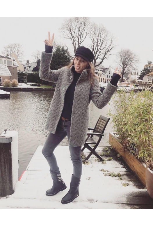 Wool Jacket Long - Grey 