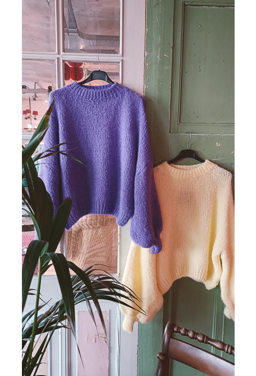 Johanna Paris - Fluffy Cardigan Soft Yellow