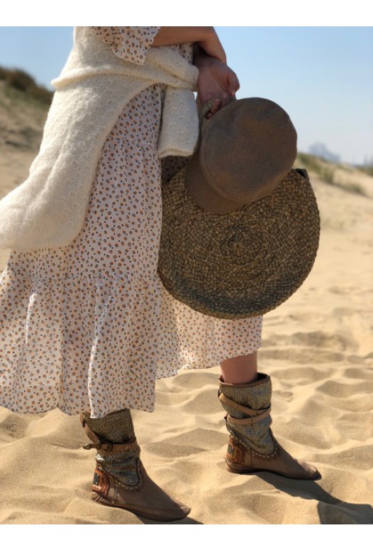 Dots 'n circles dress white