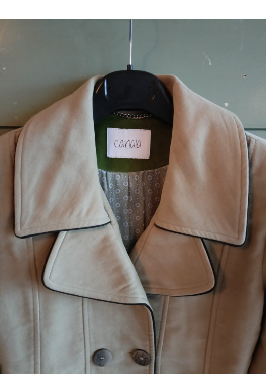 Velours Blazer - Beige