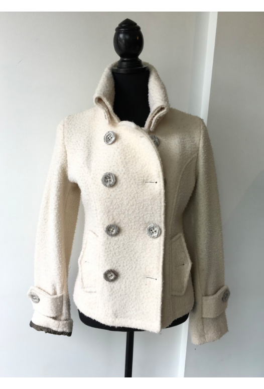 Wool Jacket Short - White