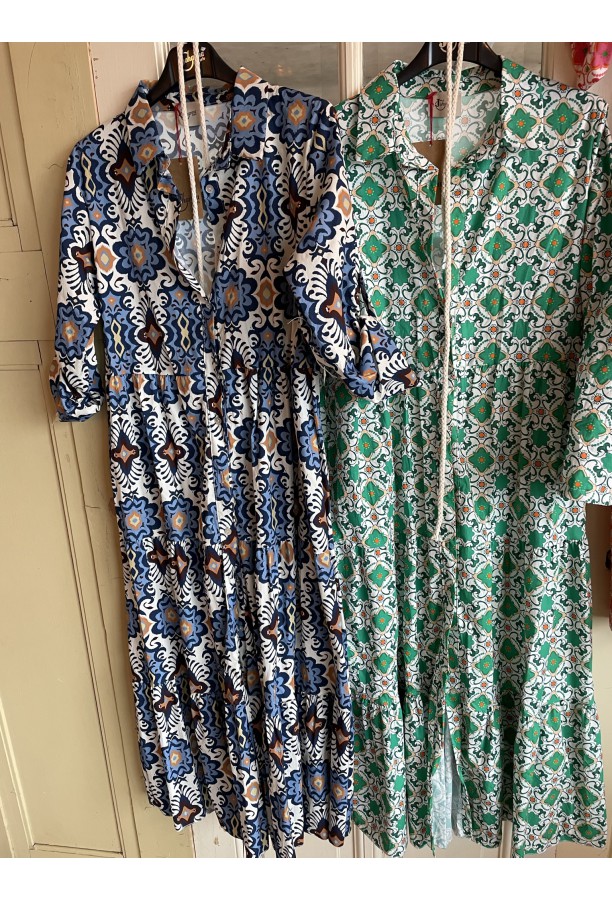 Johanna Paris - 70`s Dress Blue Johanna Paris - 70`s Dress Blue