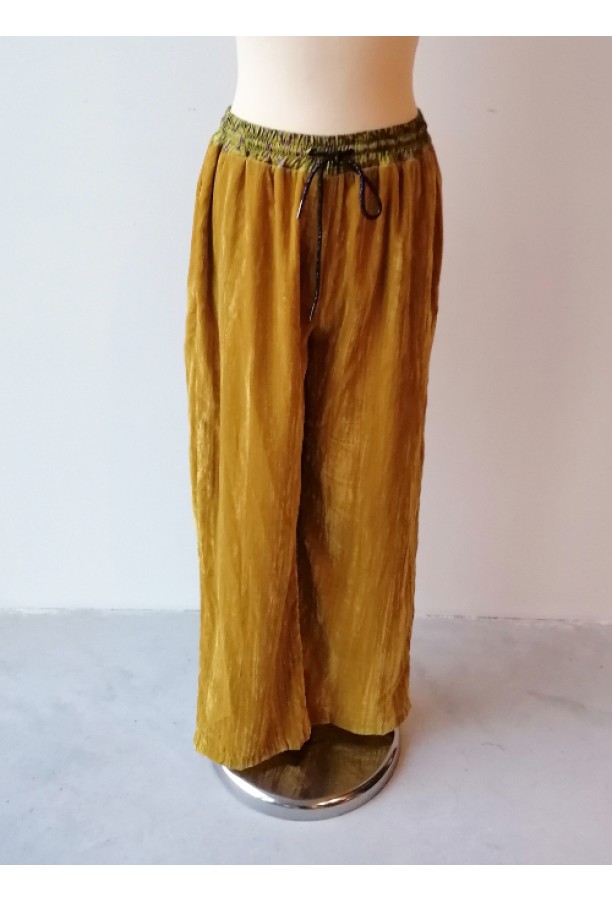 Johanna Paris - Gold Velours Pant