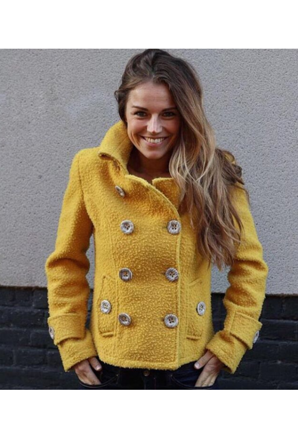 Wool Jacket Short - Yellow
