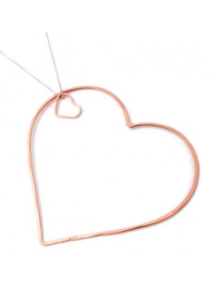 Two hearted necklace