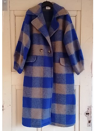 Johanna Paris - Coat Blue Check