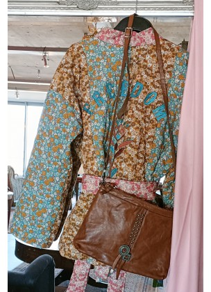 Medium pochette cognac - "Grosseto" 