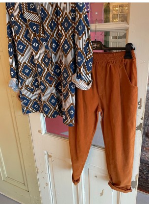 Johanna Paris - Cognac Rib Pant