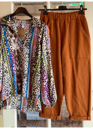 Johanna Paris - Cognac Sweat Pant