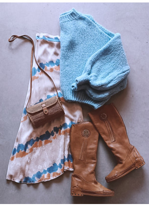 Johanna Paris - Fluffy Cardigan Babyblue