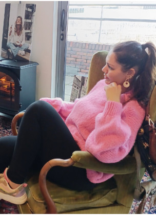 Johanna Paris - Fluffy Cardigan Pink