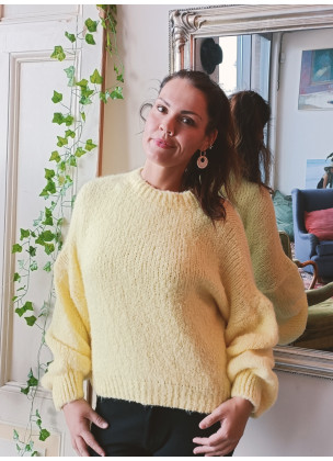 Johanna Paris - Fluffy Cardigan Soft Yellow