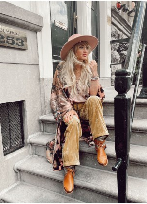 Johanna Paris - Gold Velours Pant