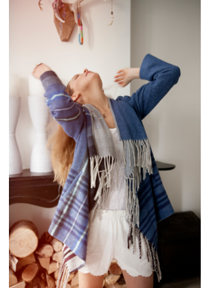 Fringe Jacket - Blue