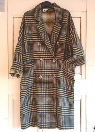Johanna Paris - Coat Granddad Check