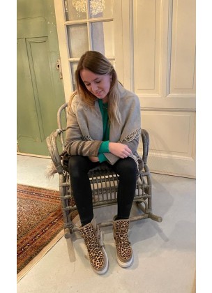 Ymiz M Leopard Taupe (sheepskin) 