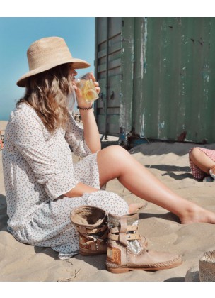 Dots 'n circles dress white