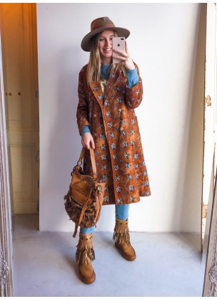 Johanna Paris - Long Cognac Blazer