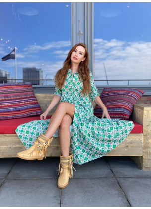 Johanna Paris - 70`s Dress Green