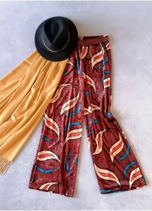 Johanna Paris - Pant Brown Turqoise