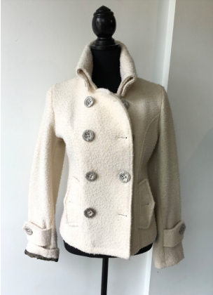 Wool Jacket Short - White