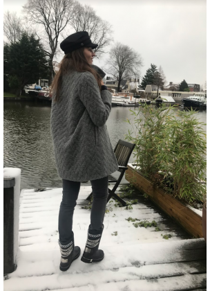 Wool Jacket Long - Grey 