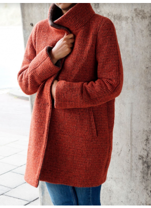 Winter Coat - Red Orange 