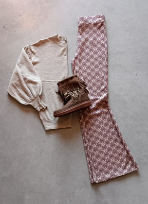 Johanna Paris - Spring Retro Flare Purple