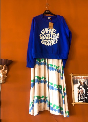 Johanna Paris - Tie&Dye Skirt Blue