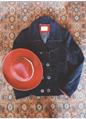 Velours Blazer - Marine