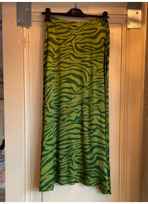 Johanna Paris - Zebra Skirt Green